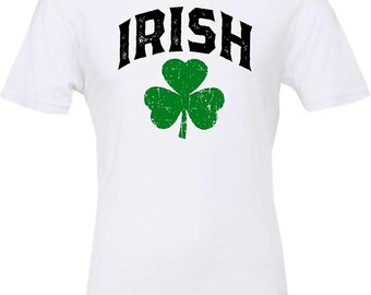 Men's St Patrick's Day T-Shirt Irish Shamrock Ireland Pride Funny Irish Saint Paddy's Day Lucky Drink Clover Shirt