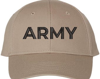 Army Embroidered Baseball Cap | USA Army Military Navy Force Hat | Structured Unisex Sun Hat for Men and Women