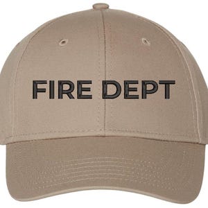 Fire Department Embroidered Baseball Cap | Fire Fighters Rescue Professionals Uniform Hat | Structured Unisex Cap for Men & Women