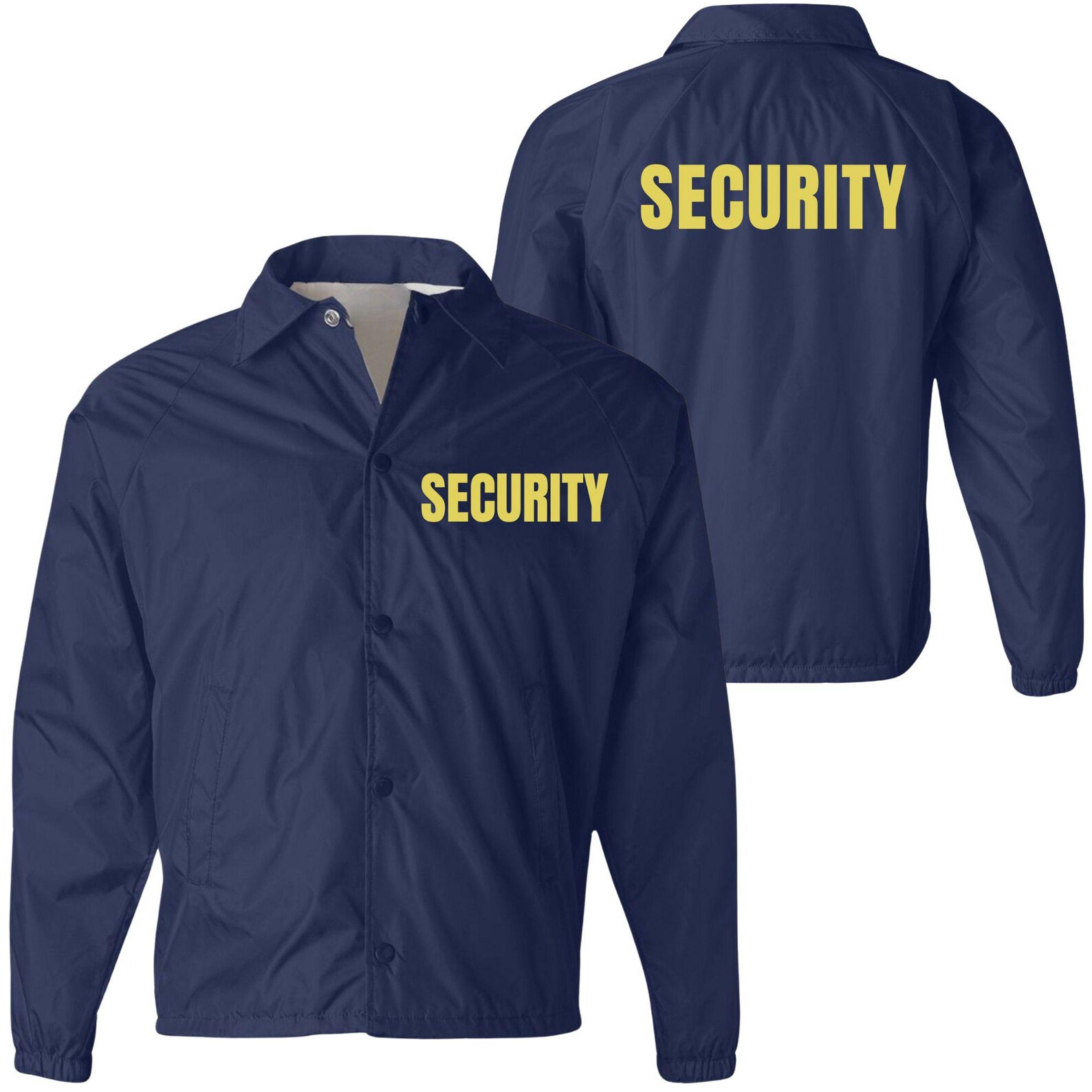 Security Lightweight Windbreaker Jacket | Security Guard Officer ...