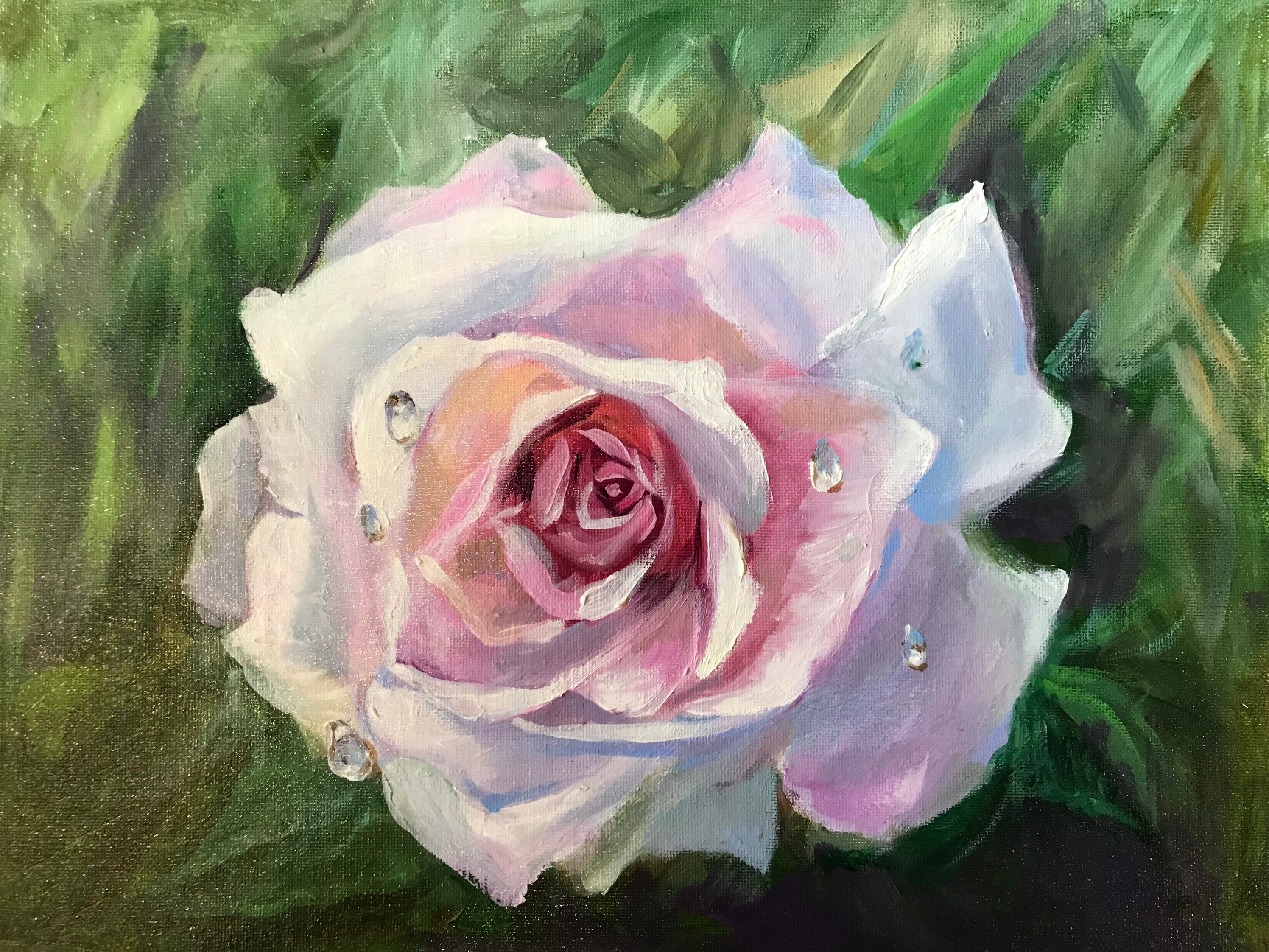 Rose Painting Hand Painted Flower Picture Oil Painting - Etsy India
