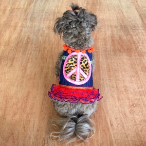 IBIZA Pom Pom Boho Dog Harness Boho dog coat Ibiza style Dog dress 007 image 3