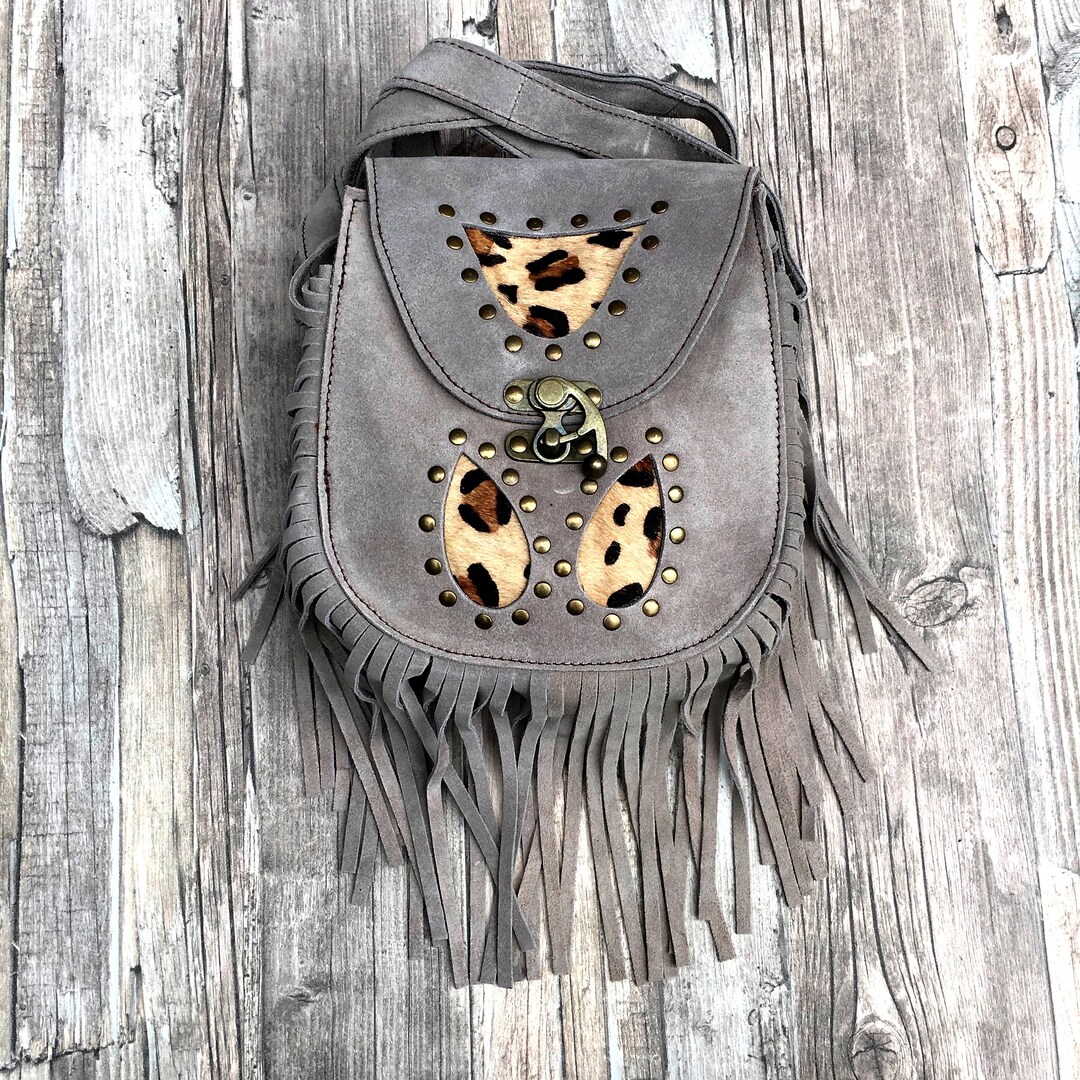 Festival Shoulder Bag Festival Bag Boho Shoulder Bag With Fringe Bohemian Artistic Traditional