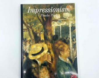 Libro de arte impresionista vintage de Phoebe Pool, edición de bolsillo, 1991, Thames and Hudson