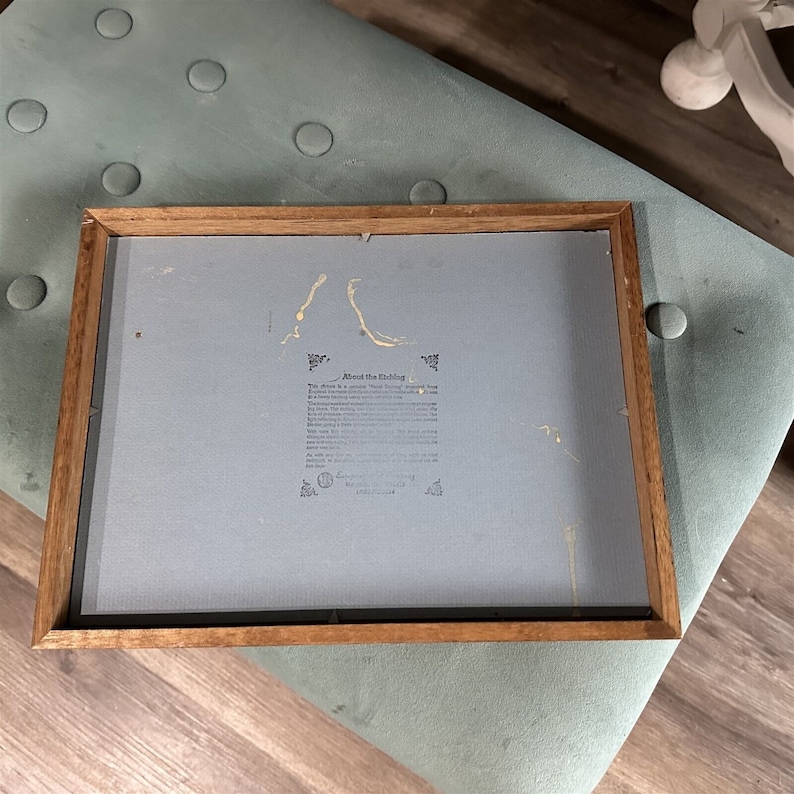 Vintage Foil Metal Engraving Hawaii Islands Map Framed From England Etsy