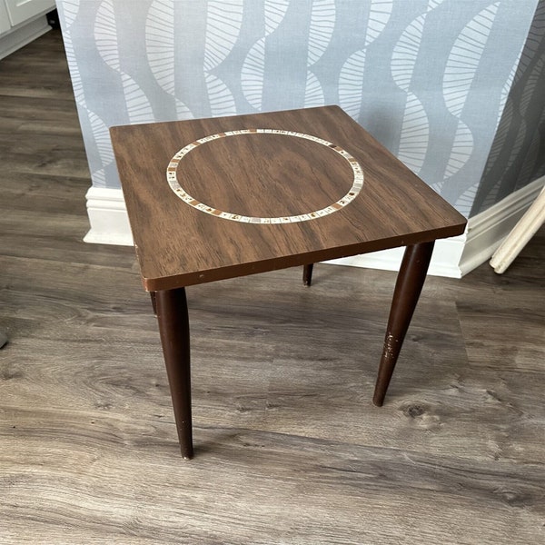 Mid Century End Table Etsy