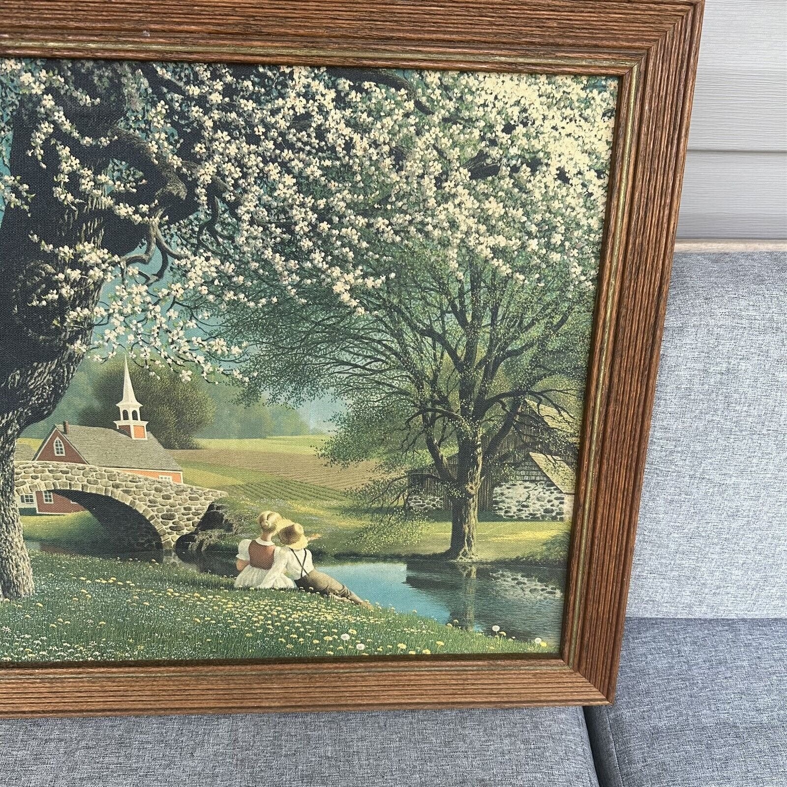 Paul Detlefsen絵画 Vintage Paul Detlefsen Framed Print Old Mill Stream Mid