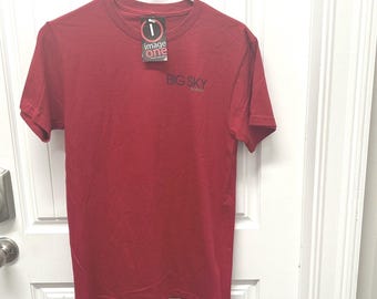 Big Sky Montana T Shirt New old Stock Back Graphic Image One Size Small