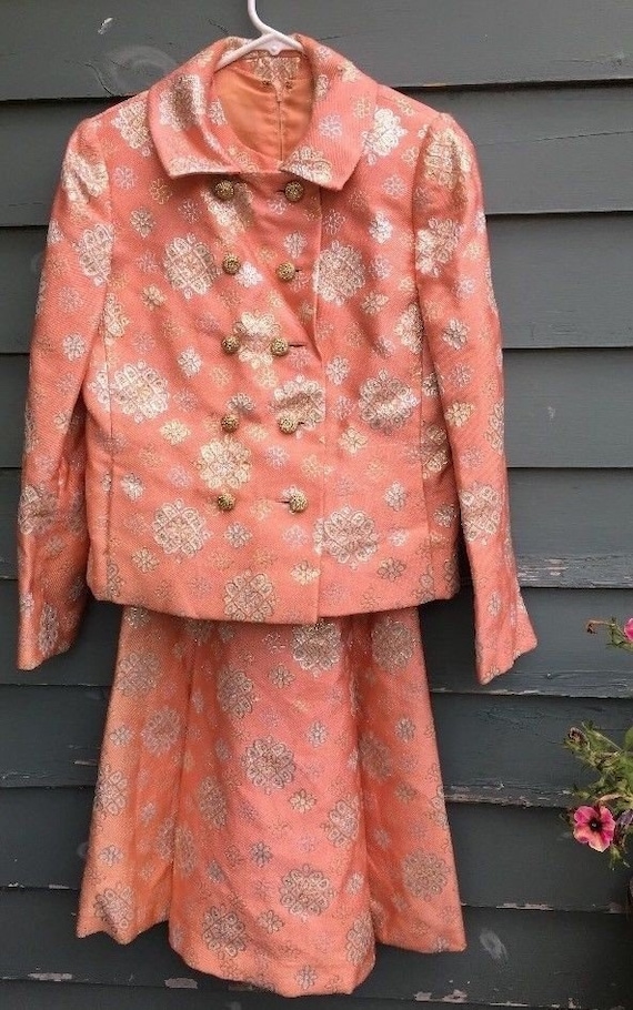 Vintage Harvey Berin 2 Piece Dress Jacket Ensemble