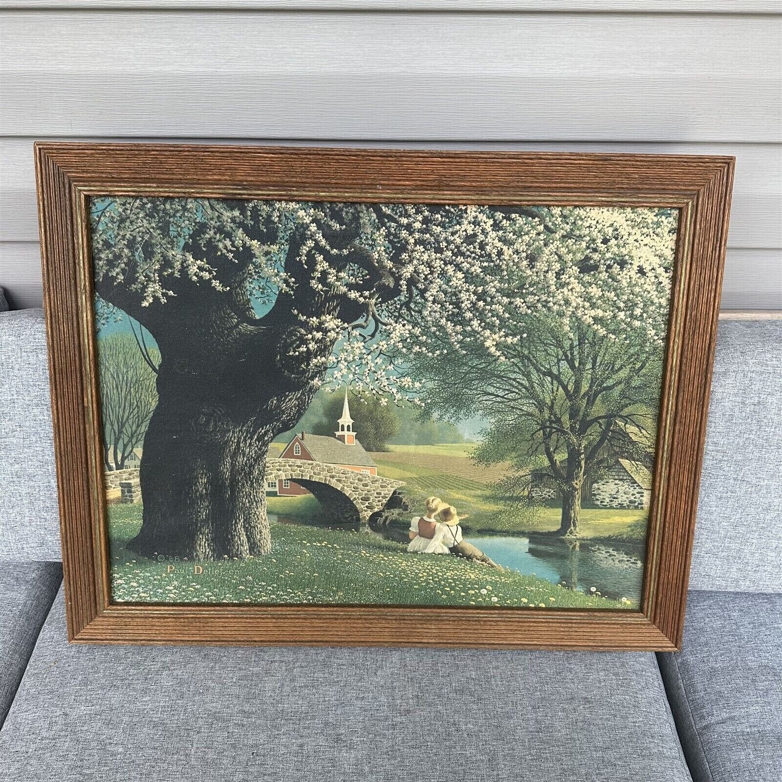 Paul Detlefsen絵画 PAUL DETLEFSEN Framed Print Spring Blossoms Young Couple