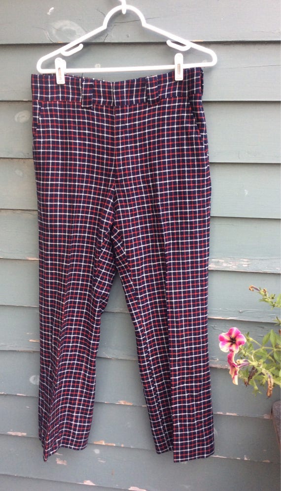 mens pink plaid pants