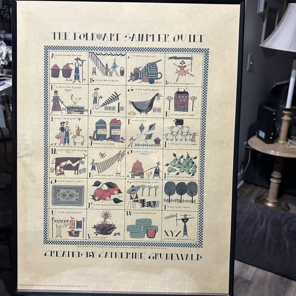 Folk Art Quilts Etsy