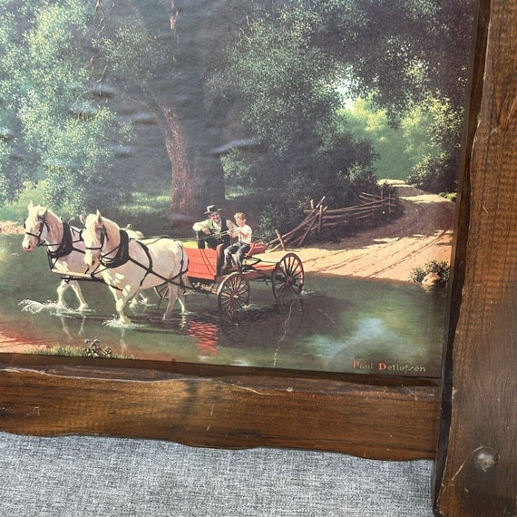 Paul Detlefsen THE BIG MOMENT Horse Framed Print Mid Century Art