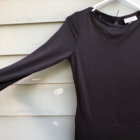 Vintage Jumpsuit 80's sleek black Polyester Break… - image 2
