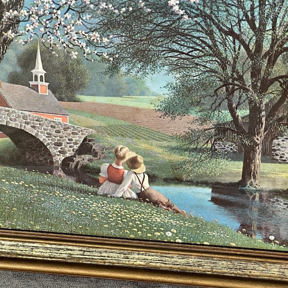 Paul Detlefsen Spring Four Seasons Vintage Framed Print Mid