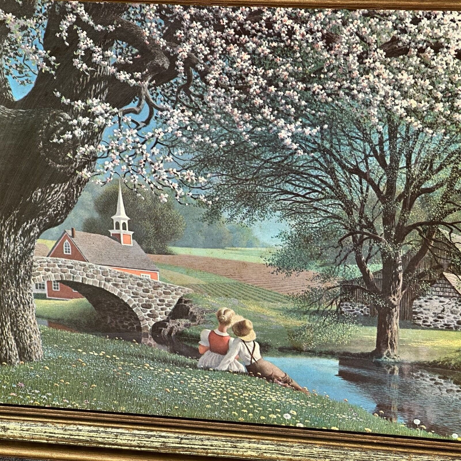 Paul Detlefsen Spring Four Seasons Vintage Framed Print Mid