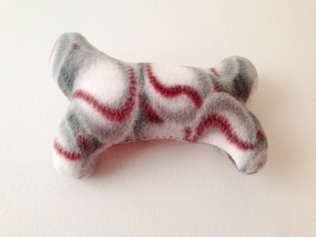 Dog Bone Toy Baseball Dog Bone Bone Chew Toy Fuzzy Dog Etsy