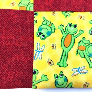 Frog Hot Pad, Pot Holder, Trivet, Mug Rug, Insulated Hot Pad, Casserole, Frog Fan, Butterflies, Dragonflies, Cartoon Frog, Cooking, Baking image 2