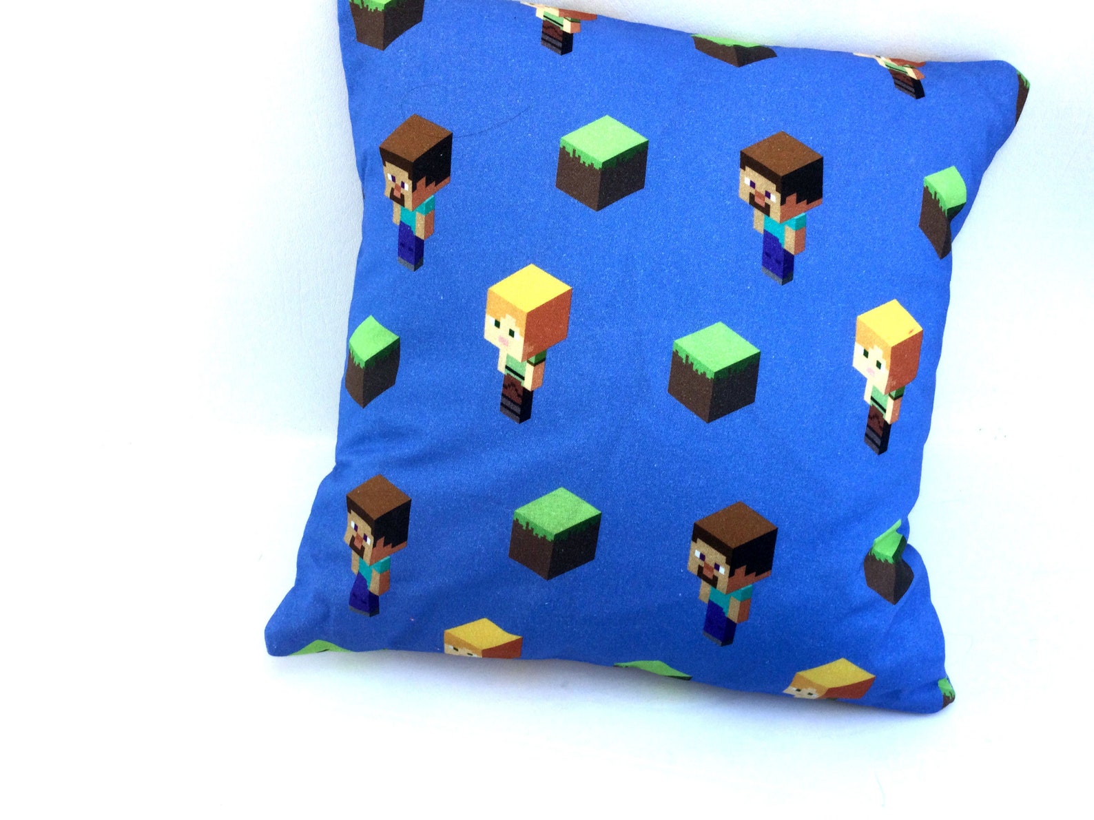 Gaming Minecraft Pillow Accent Pillow Small Pillow Alex and Etsy