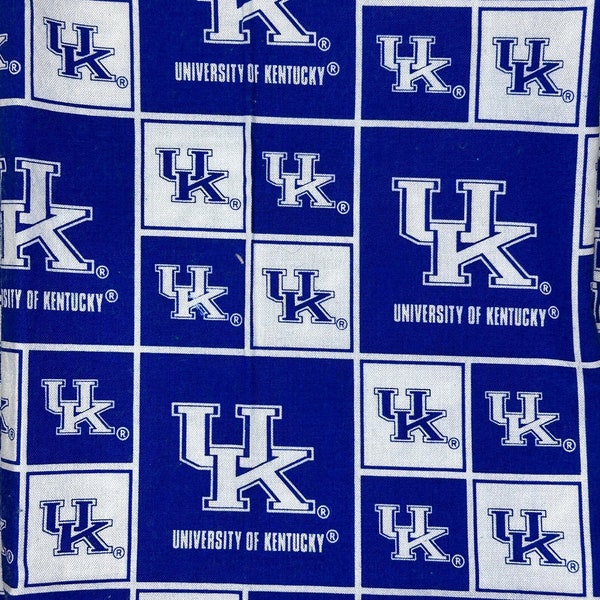 UK Wildcats (Tm) Fabric, Kentucky Wildcats (Tm) Fabric, University of Kentucky (Tm), NCAA Fabric, College Sports, Man Cave Decor, Boys Room