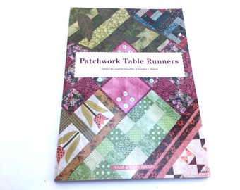 Patchwork Table Runners, Quilt Book, Quilt Pattern. Table Decor, Rose Quilting, Tablescape, Sewing Linens, Garden Quilt, Holiday Decor