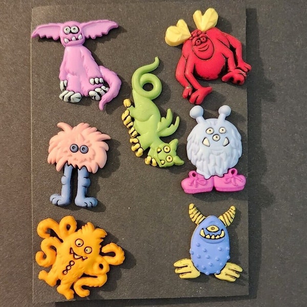 Monstres stupides, Cyclope, Extraterrestre de l'espace, Boutons Dragon, Boutons Halloween, Boutons Déguisement, Ailes De Chauve-Souris, Loisirs Créatifs Pour Enfants