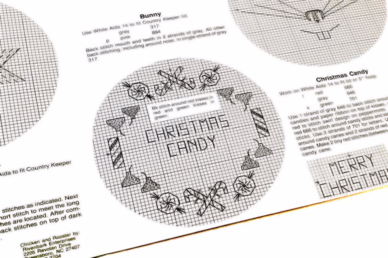 Circle sampler Christmas Pattern Bunny Pattern Jar Toppers Hoop Designs Cookie Jar Cross Stitch Pattern Country Cross Stitch