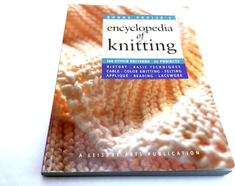 Encyclopedia of Knitting, Knitting Stitch Book, Knitting Dictionary, Knitting Pattern, Knitting Book, Stitch Dictionary, Cable Pattern