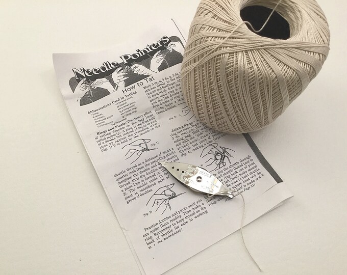 Learn to Tat Kit Tatting Learn Tatting Tatting Shuttle Etsy