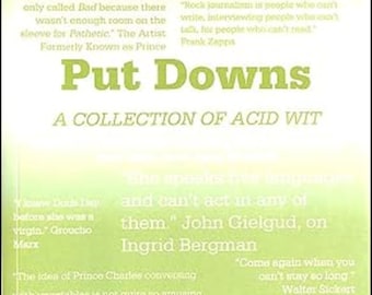 Vintage "Put Downs" Book: Collection of Acid Wit by Laura Ward