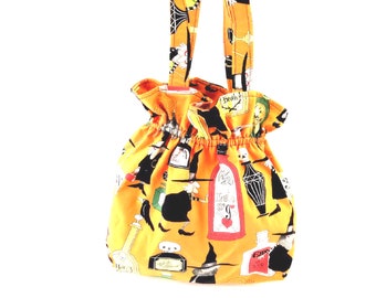 Halloween Trick or Treat Bag: Witch & Potion Theme Candy Tote
