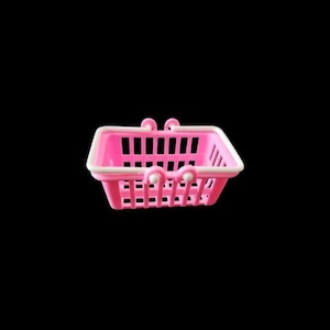 2 Vintage 1990s Barbie Accessories, Shopping Basket, Del Monte Can, Green Beans, Grocery Store