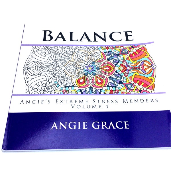 Balance, Coloring, Mandalas, Stress Menders, Meditation, Coloring Book, Self Care, Stress Relief, Colored Pencils, Markers, Mandala Pages