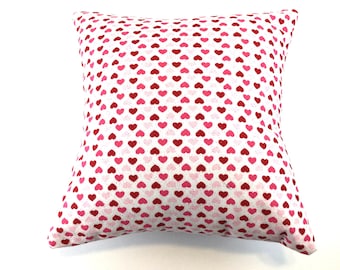 Red Heart Pillow: Red and Pink Hearts, Romantic Gift
