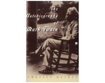 The Autobiography of Mark Twain, Charles Neider, Vintage OOP Paperback Book, American Literature, Nonfiction