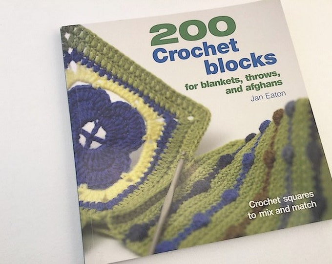 Crochet Pattern, Crochet Stitch Book, 200 Crochet Blocks, Afghan