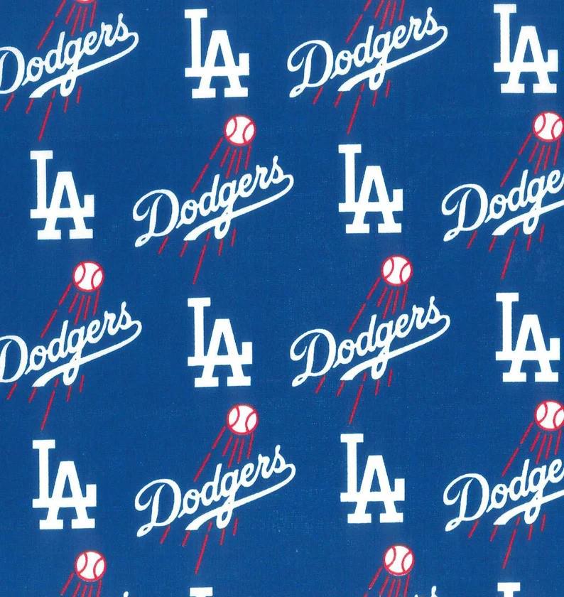 Los Angeles Dodgers Cotton Fabric: MLB Baseball Print, More Than A