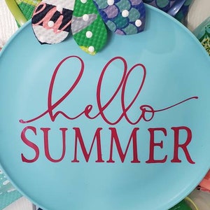 Hello Summer Flip Flop Wreath Tropical Door Decor Beach Flamingo Cruise