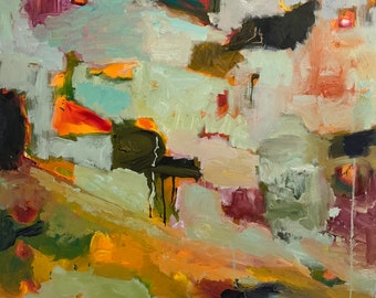 Abstarct Oil  Painting on Canvas,Original Art,Modern Art,Impasto,Living Room Wall Art,Large Painting,Gift,