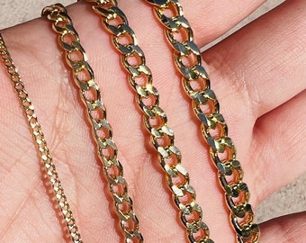 Bulk 6mm Curb Chain Necklace, Ready to ship, Wholesale Gold Filled Necklaces, Finished Necklace, For jewelry making,  Wholesale Jewelry