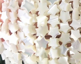 White Pearl Small Star Beads,Tiny Shell Pearl Star Accent Spacer Beads, Wholesale Bulk Beads White Star accent Beads,White Shell Pearl Star