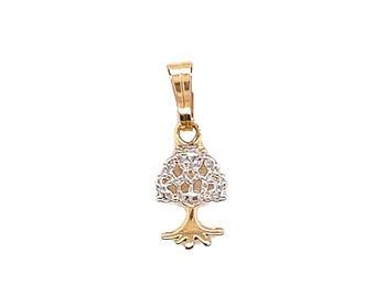 18K Gold Filled Tree of Life Charm for Necklace, Dainty Nature Charms, Family Tree Charm,Bulk Wholesale Charms for Jewelry Making