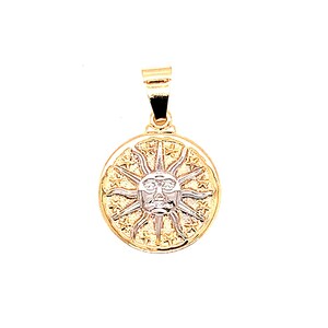 18KT Gold Filled Sun Charm,Large Celestial Pendant for necklace,Sun Jewelry,Sunshine Charm,Sun Charms Gold Filled Charms for Jewelry Making