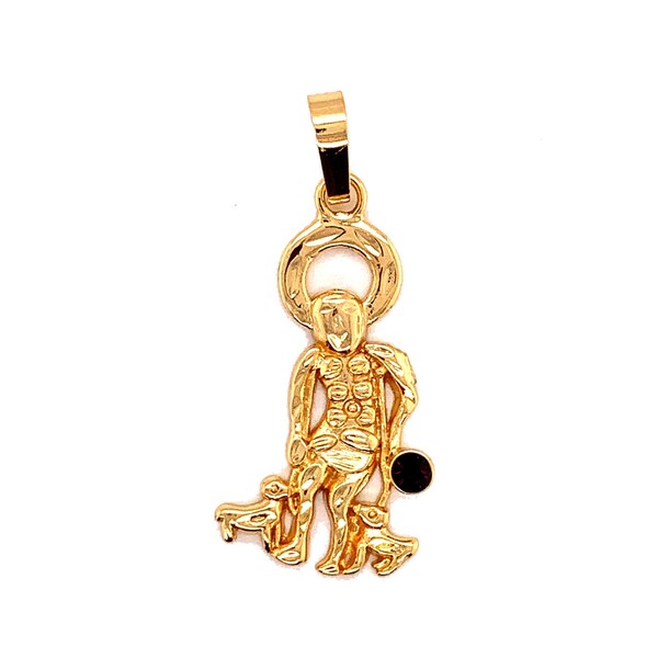 18K Gold Filled San Lazaro Medal,St Lazarus Pendant,Gold Filled Religious Charms,San Lazaro Jewelry,Religious Jewelry,Saint Charms,St Lazaro