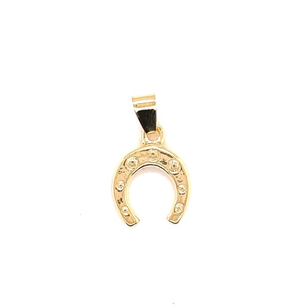 18K Gold Filled Horseshoe Charm,Lucky Charm Horseshow Pendant for Necklace,Good luck Charms,Bulk Charms for Jewelry Making,Wholesale CAhrms