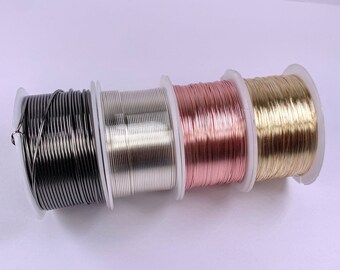 Gold Plated Wire for Jewelry Making,Non Tarnish Gold Wire Supply,Non Tarnish Wire,14 Gauge Wire,Thick Gold Wire,Gold Wire Wrapping,Jewelry