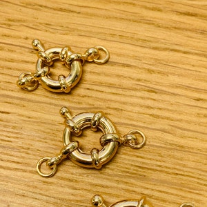 Bolt Ring Gold Filled Clasp, Gold Filled Clasp, Bolt Clasp,Clasp for Necklace, Necklace Component,Elegant Clasp, Findings for Jewelry Making