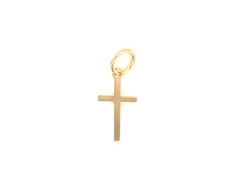 18K Gold Filled Hanging Thin Cross,Simple Cross Pendant,Small Gold Cross, Cross Pendants, Tiny Cross, Gold Cross, Small Cross, Cross Jewelry