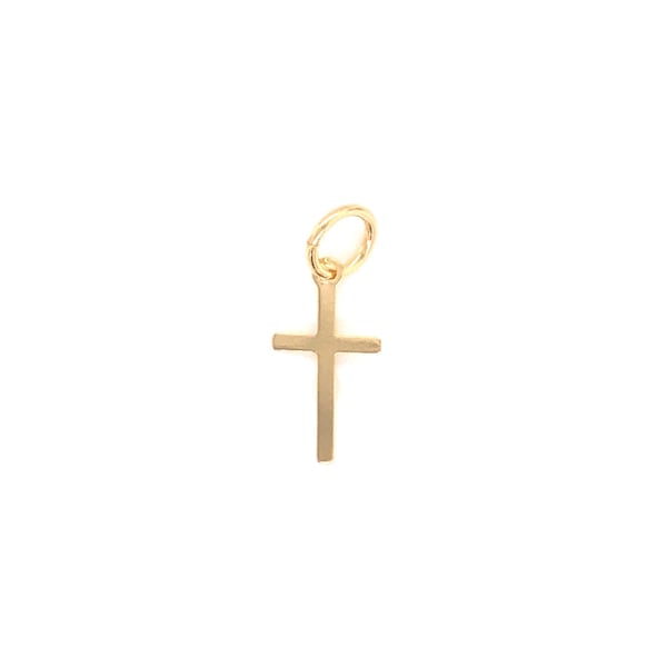 18K Gold Filled Hanging Thin Cross,Simple Cross Pendant,Small Gold Cross, Cross Pendants, Tiny Cross, Gold Cross, Small Cross, Cross Jewelry