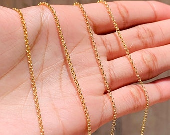 Wholesale Gold Filled Rolo Chain, Thin Gold Necklace, Finished Necklaces,  Gold Filled Supplier, Jewelry Supplier, Wholesale Chains, Gold